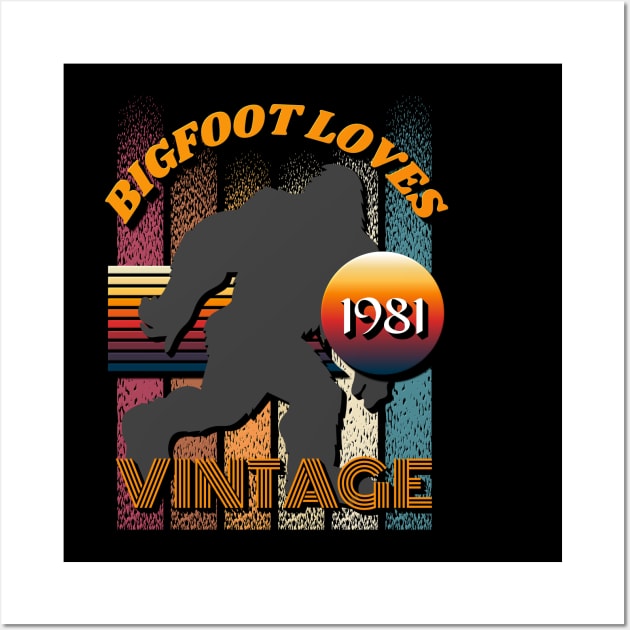 Bigfoot Loves Vintage 1981 Wall Art by Scovel Design Shop